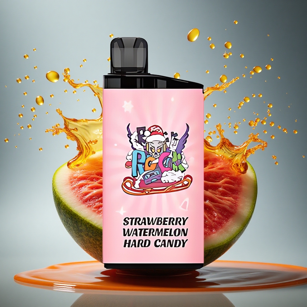 IGET Bar 3500 Puffs Aardbeien Watermeloen Harde Snoep met 1400 mAh Batterij en Mesh Coil