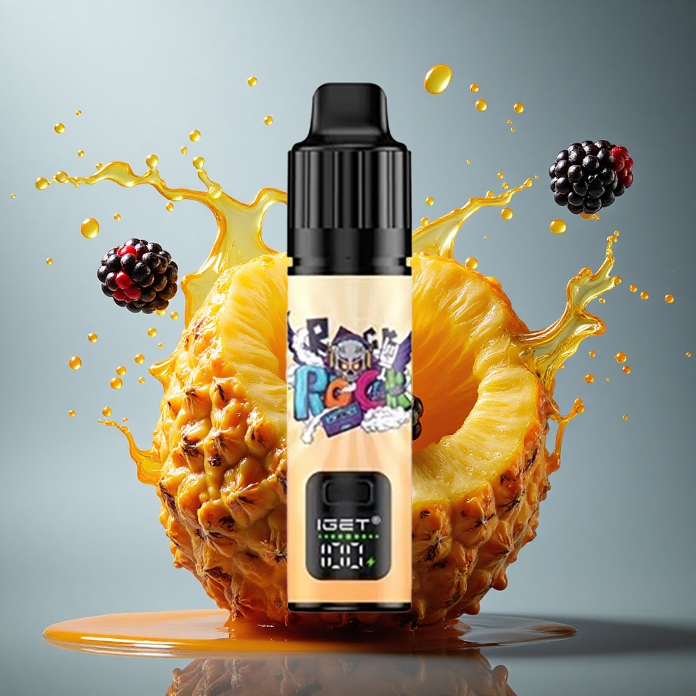 IGET BAR PLUS S3 POD 10000 Puffs Zwarte Braam Ananas Sinaasappel 18ml Nicotine 50mg/mL 950mAh