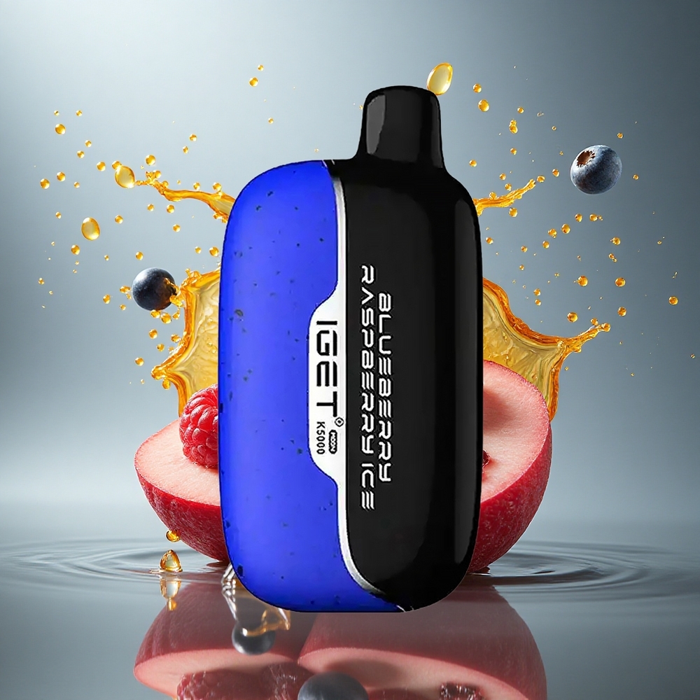 IGET Moon K5000 Puffs Blauwe Bes Framboos IJs 5000 Puffs PC Materiaal