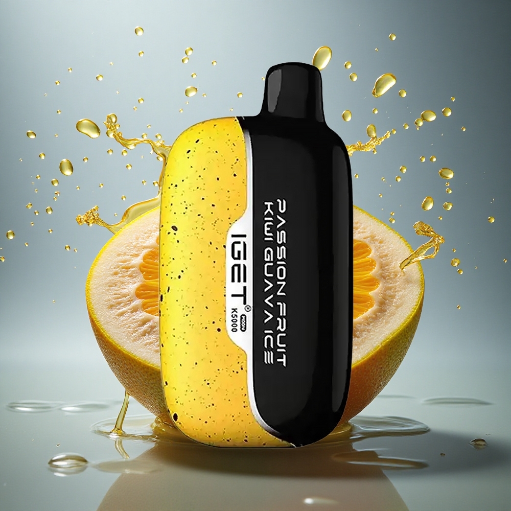 IGET Moon K5000 Puffs Passievrucht Kiwi Guava IJs met 5000 Puffs en PC Materiaal