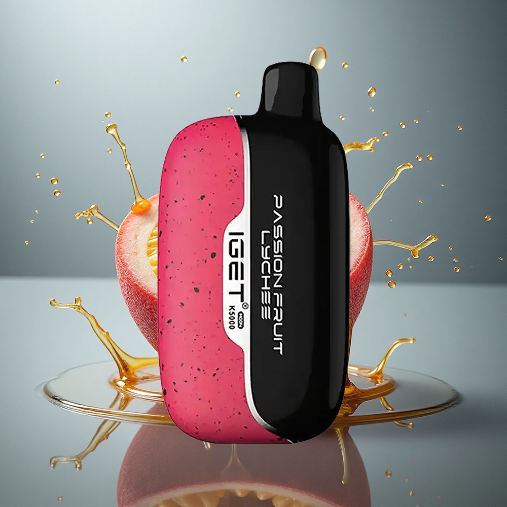 IGET Moon K5000 Puffs Passievrucht Lychee PC Mesh Coil 1.35 Ohm