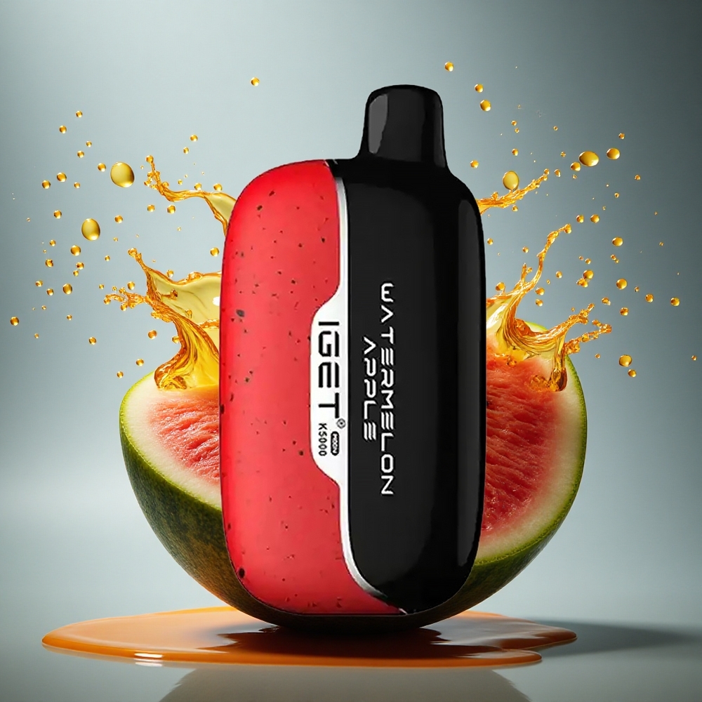 IGET Moon K5000 Puffs Watermeloen Appel 81.5g Mesh Coil 1.35 Ohm