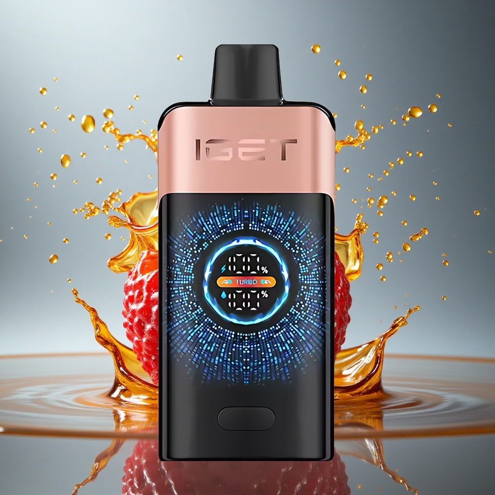 IGET ONE 12000 Puffs Aardbei Framboos 2700 mAh Dual Mesh
