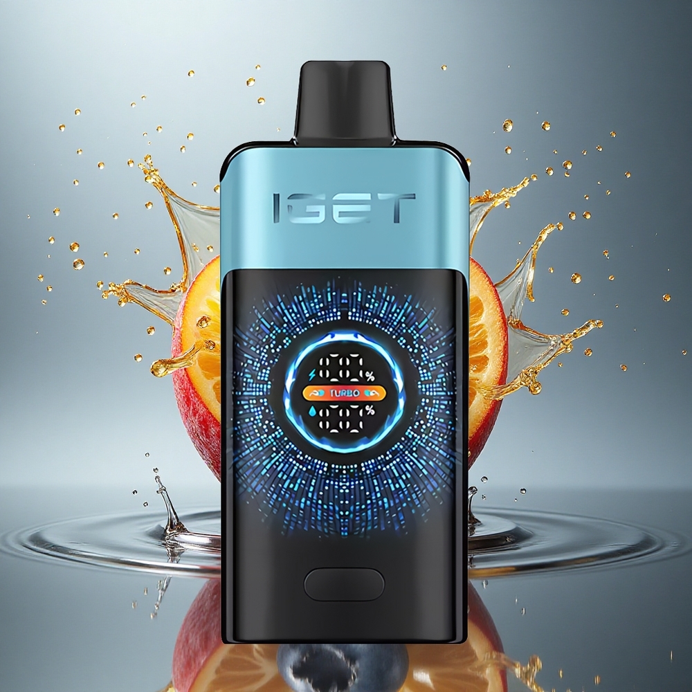 IGET ONE 12000 Puffs Blauwebes IJs 2700 mAh Dual Mesh