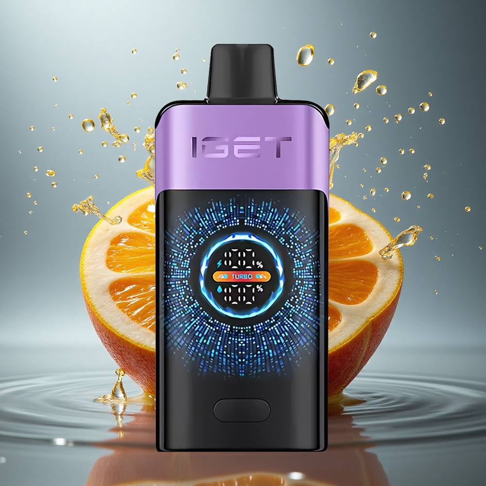 IGET ONE 12000 Puffs Druivenijs Curved Screen 2700 mAh
