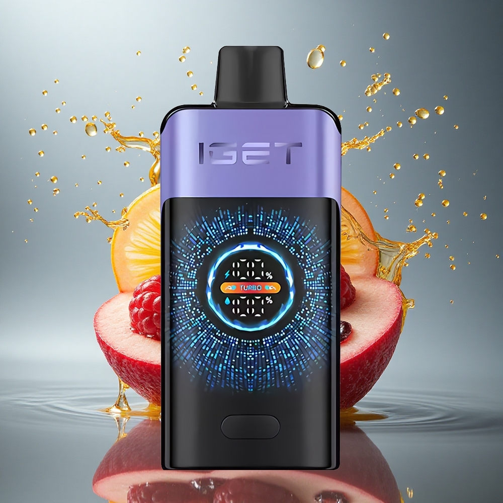 IGET ONE 12000 Puffs Framboos Druif IJs met 2700 mAh