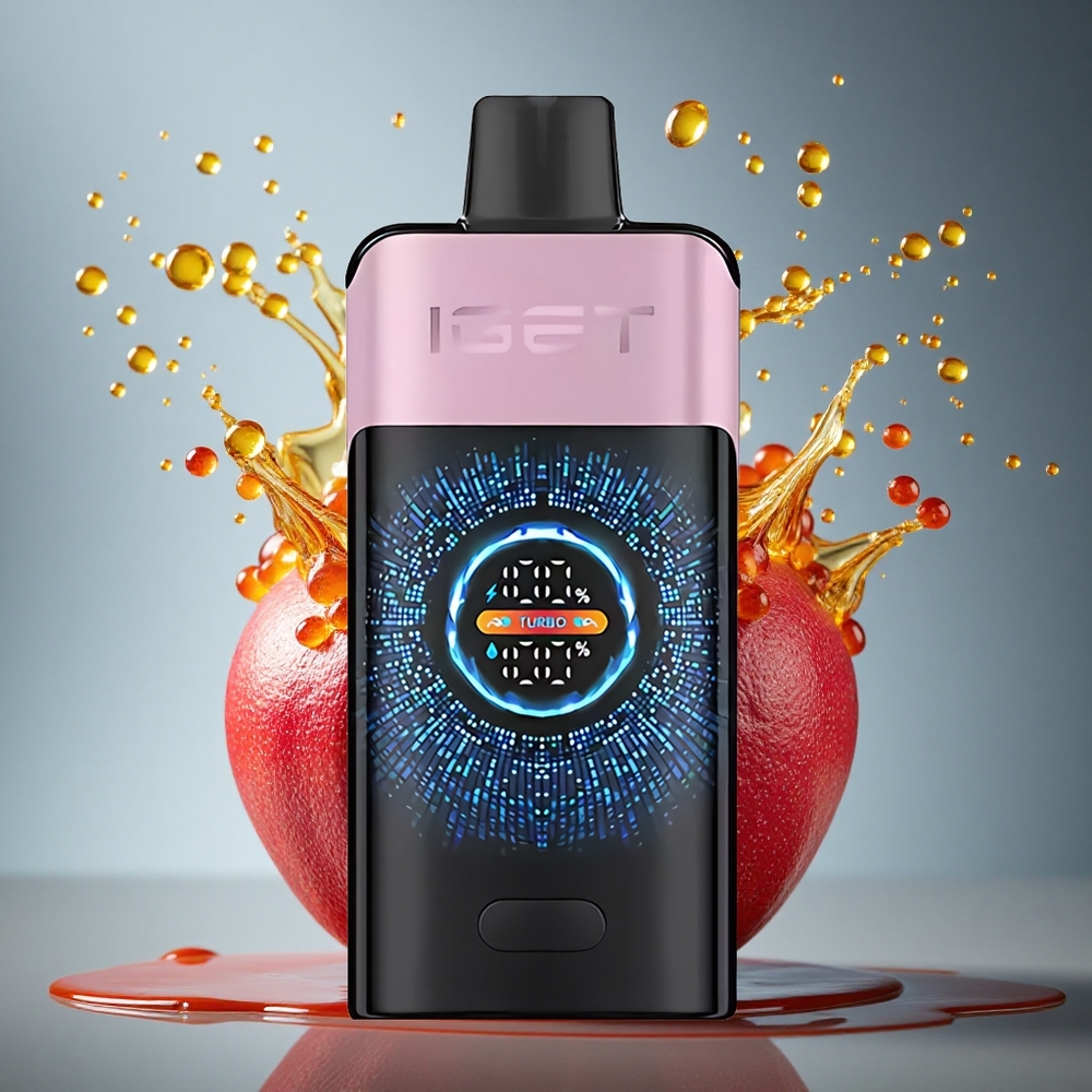 IGET ONE 12000 Puffs Kers Granaatappel 2700 mAh Dual Mesh