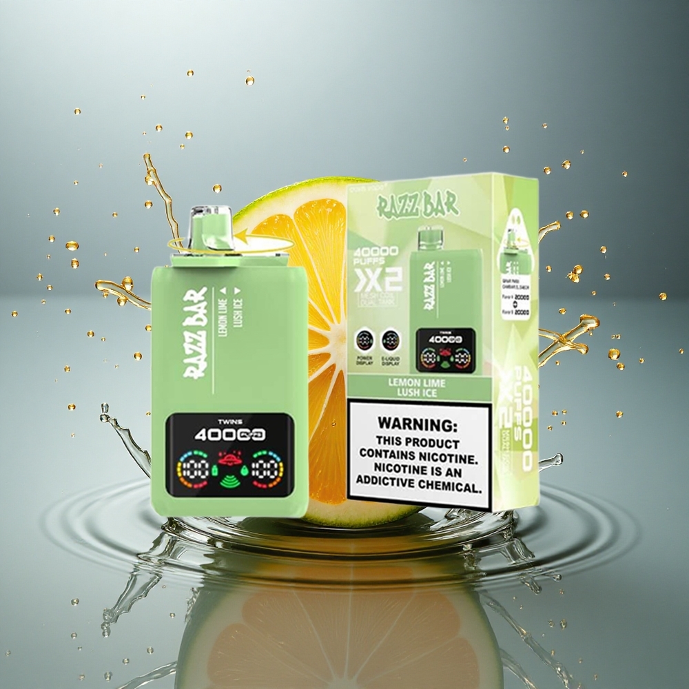 Razz Bar 40000 Puffs Citroen Limoen - Frisse IJs met 650 mAh en 2%,5% nicotine