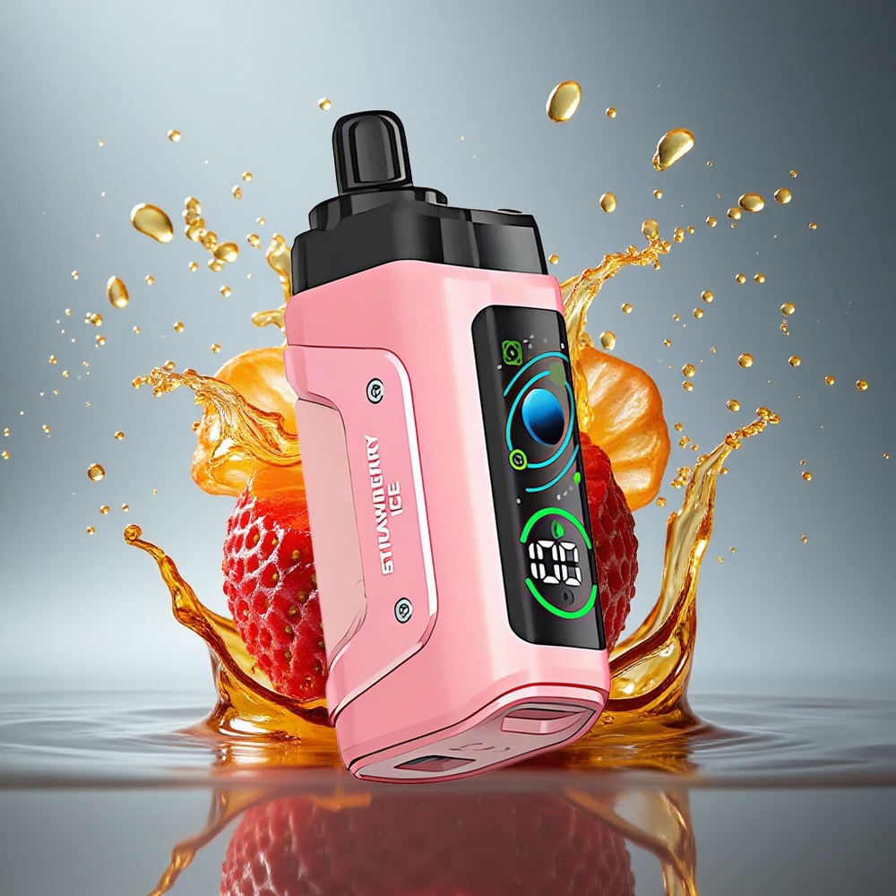 Razz Bar 45000 Puffs Aardbei IJs met 20 mg/ml nicotine en 650 mAh batterij