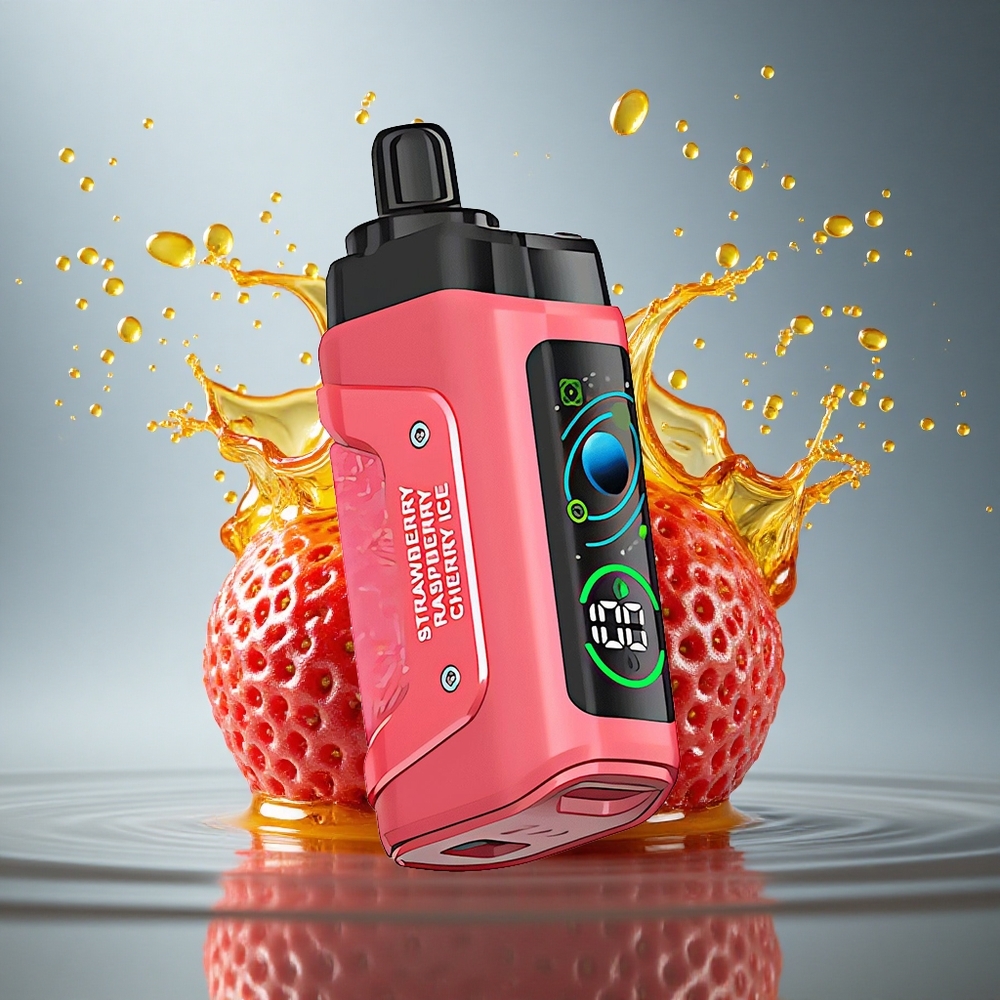 Razz Bar 45000 Puffs Aardbei Kers IJs Met 20 mg/ml Nicotine En 650 mAh