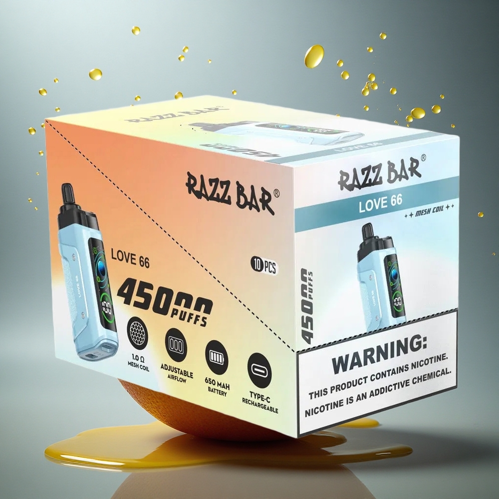Razz Bar 45000 Puffs Liefde 66 Type-C 650 mAh Mesh