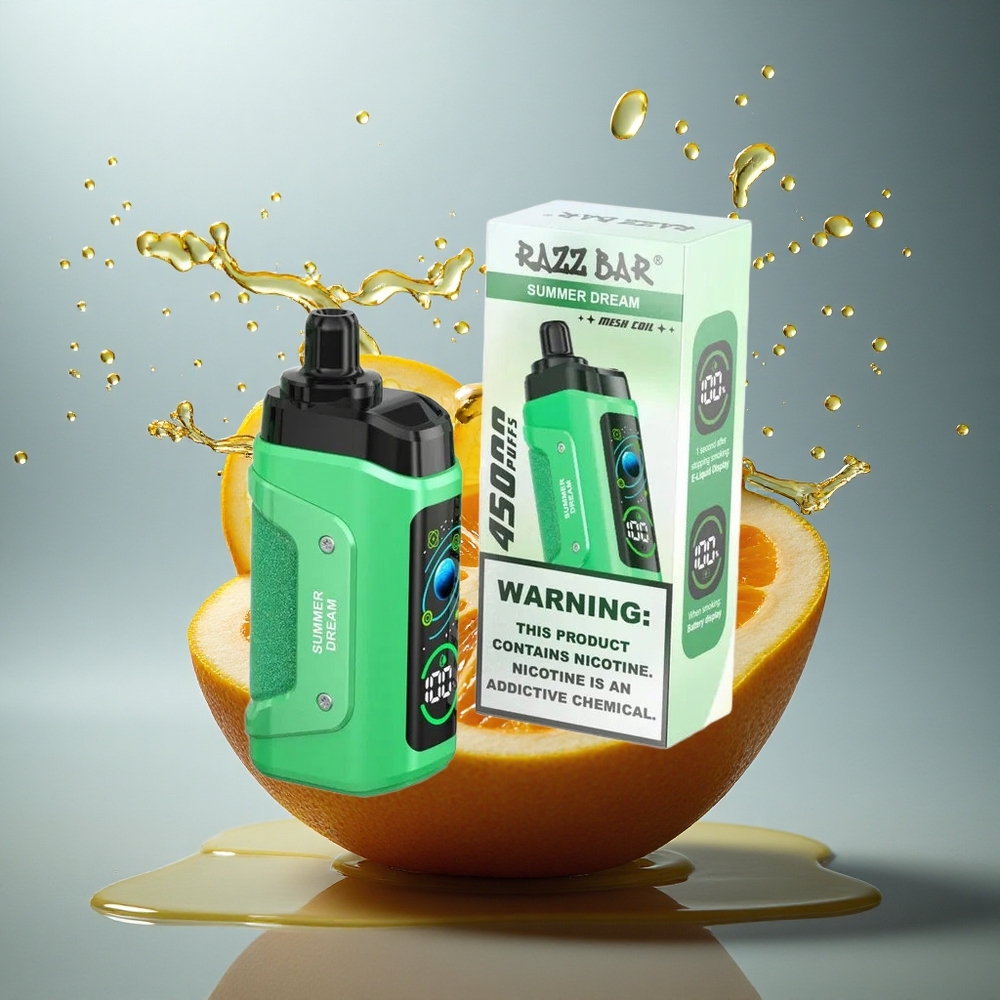 Razz Bar 45000 Puffs Zomerdroom Mesh Coil 20 mg/ml Nicotine