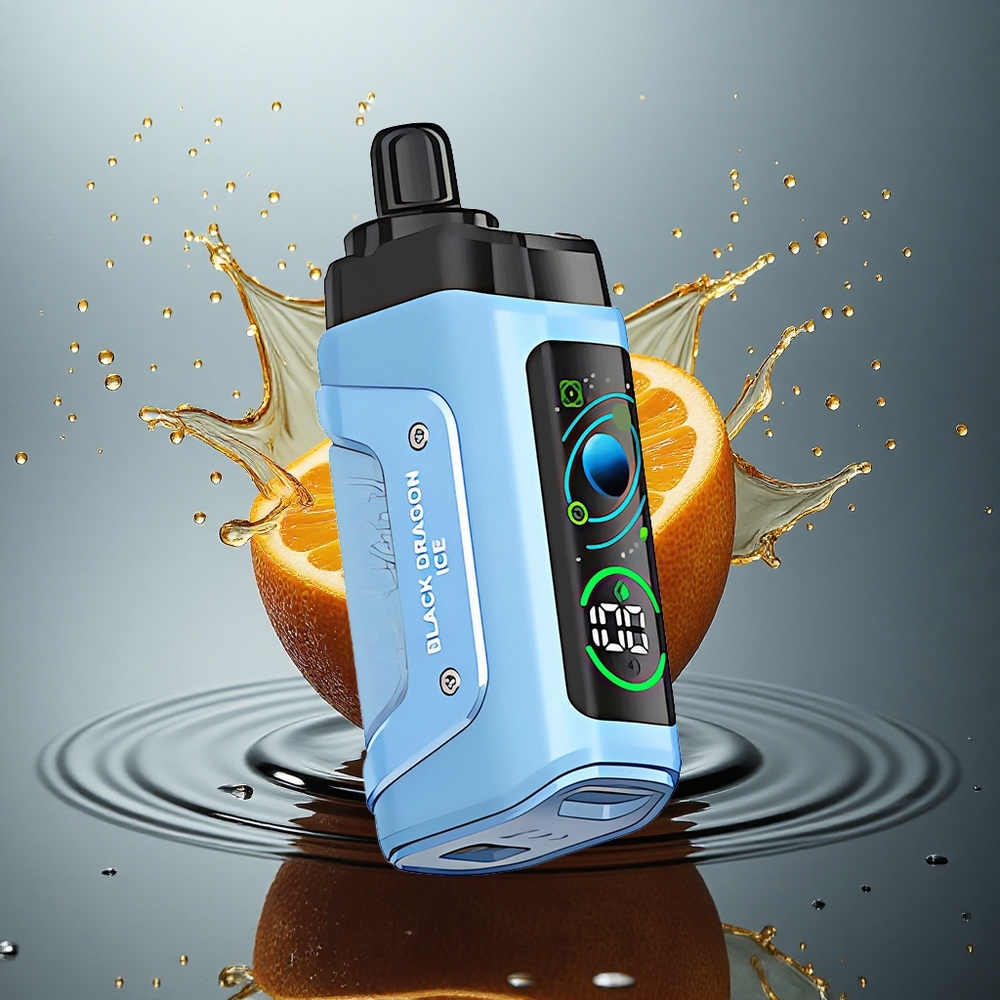 Razz Bar 45000 Puffs Zwarte Draak IJs Mesh Coil 1.0 Ohm Nicotine 20 mg/ml