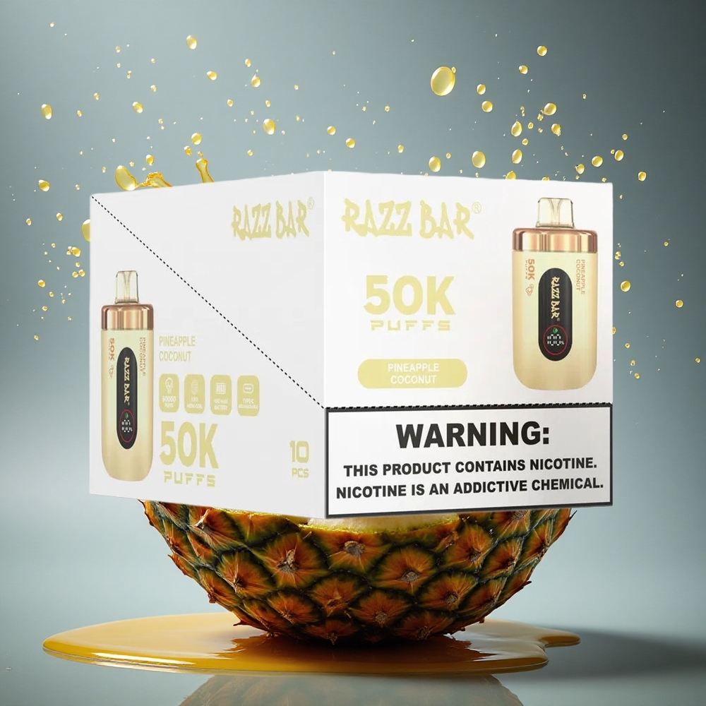 Razz Bar 50K Puffs Ananas Kokos 2% Nicotine 650mAh