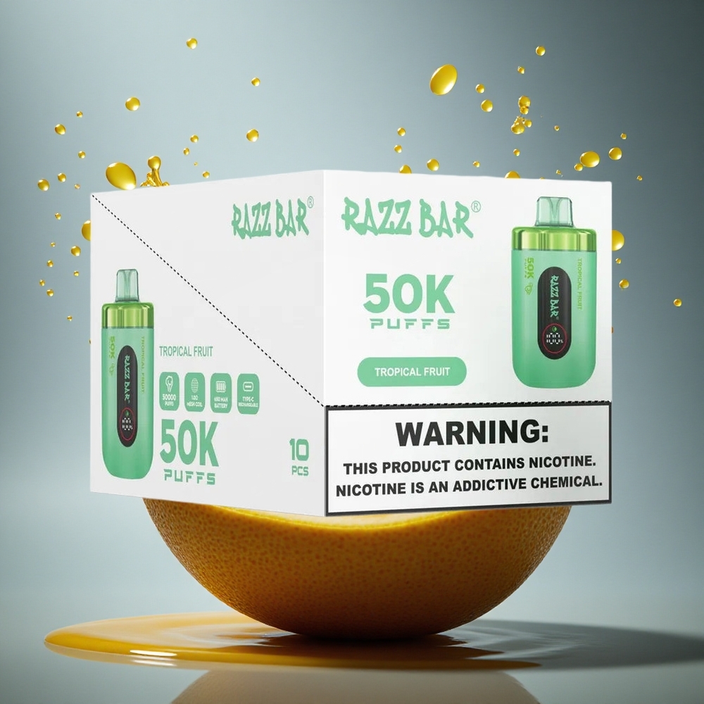 Razz Bar 50K Puffs Tropisch Fruit 650 mAh Type-C 2% Nicotine