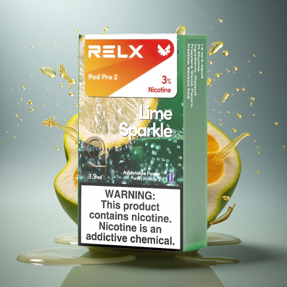 Relx Pod Pro 2 Vape Device Limoen Glans 30mg/ml nicotine met 1.9ml capaciteit en 3 spanningsstanden