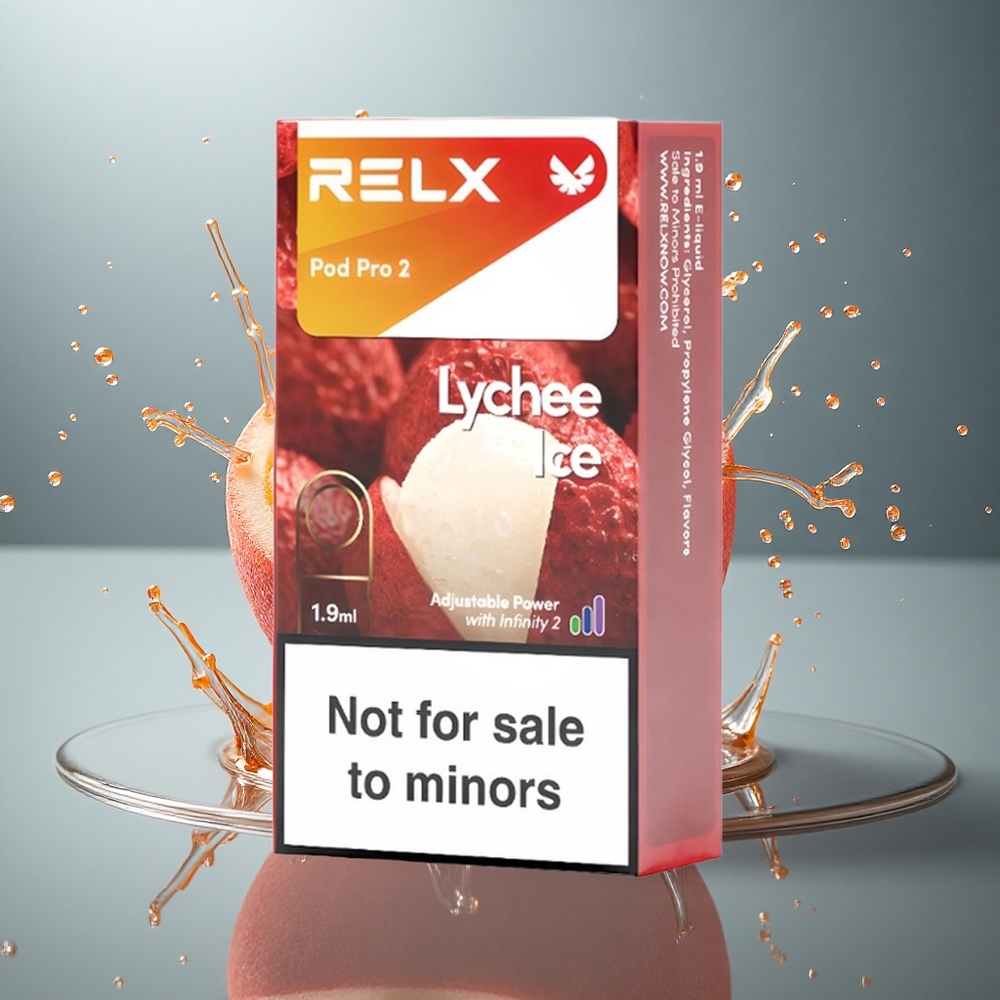 Relx Pod Pro 2 Vape Device Lychee IJs 0mg/ml 1.9ml 2 stuks/pak Eco/Smooth/Boost