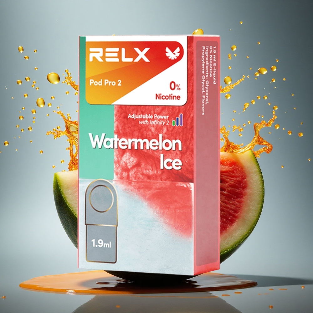 Relx Pod Pro 2 Vape Device Watermeloen IJs 0mg/ml 1.9ml Smooth Mode 6.5W