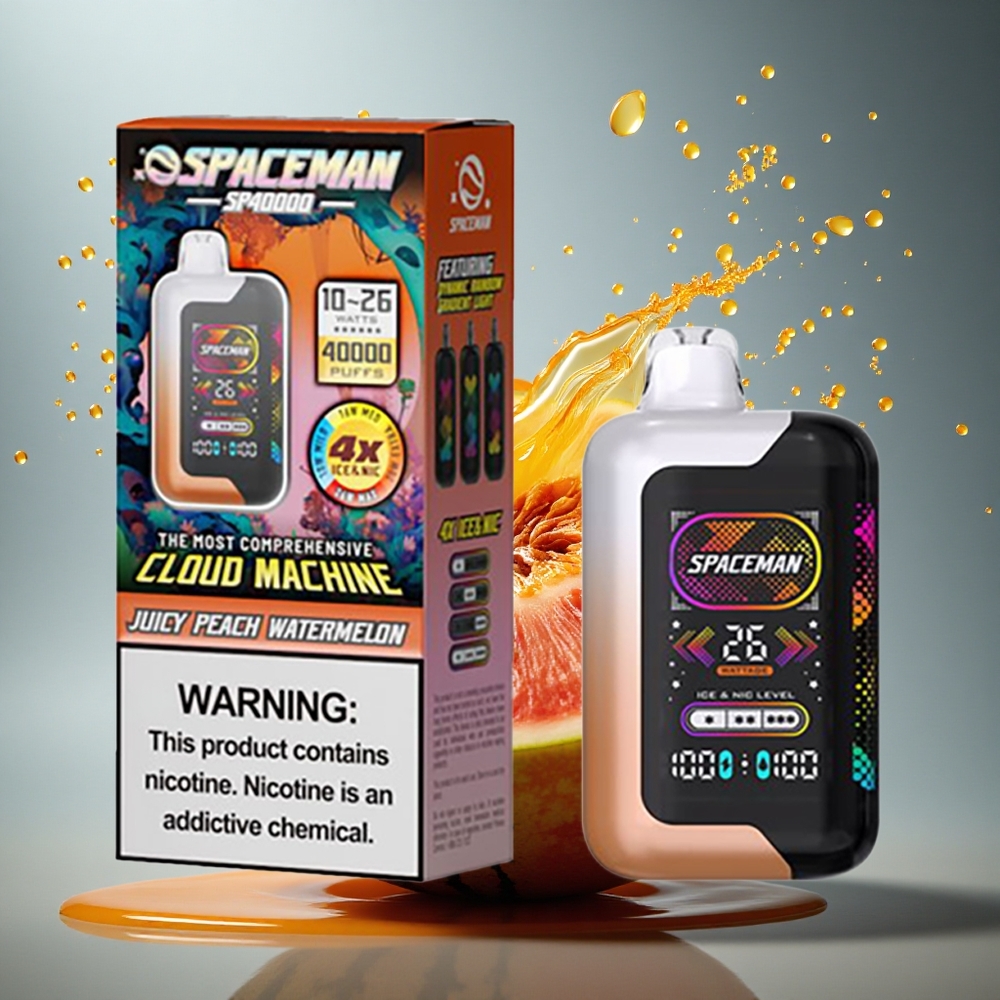 SMOK SPACEMAN SP40000 Puffs Juicy Peach Watermelon 20ml 50mg nicotine 1000mAh