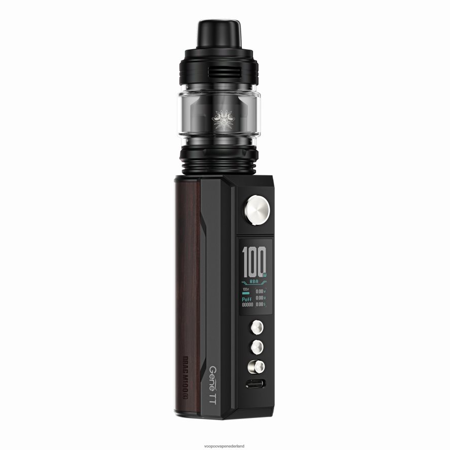 VOOPOO Kopen Nederland - VOOPOO DRAG M100S mod-apparaat 064020274 zwart en donkerhout