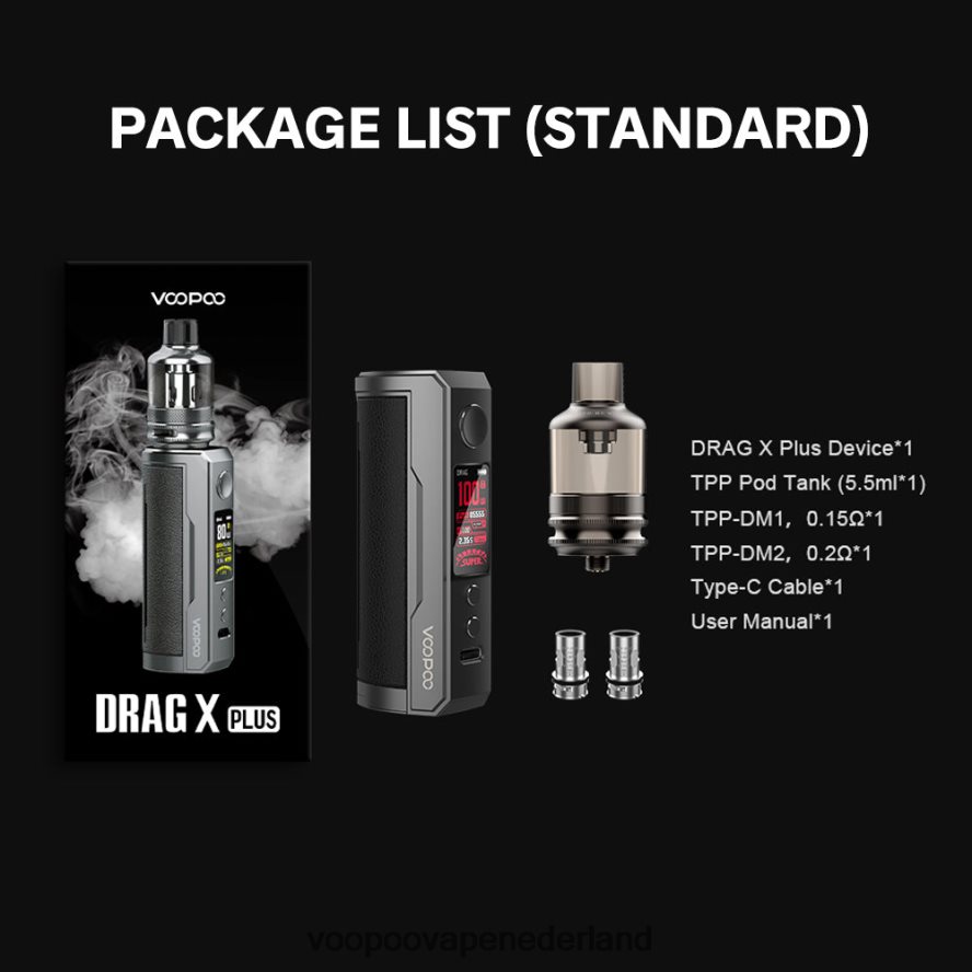 VOOPOO Kopen Nederland - VOOPOO DRAG X PLUS uitrusting 064020294 klassiek