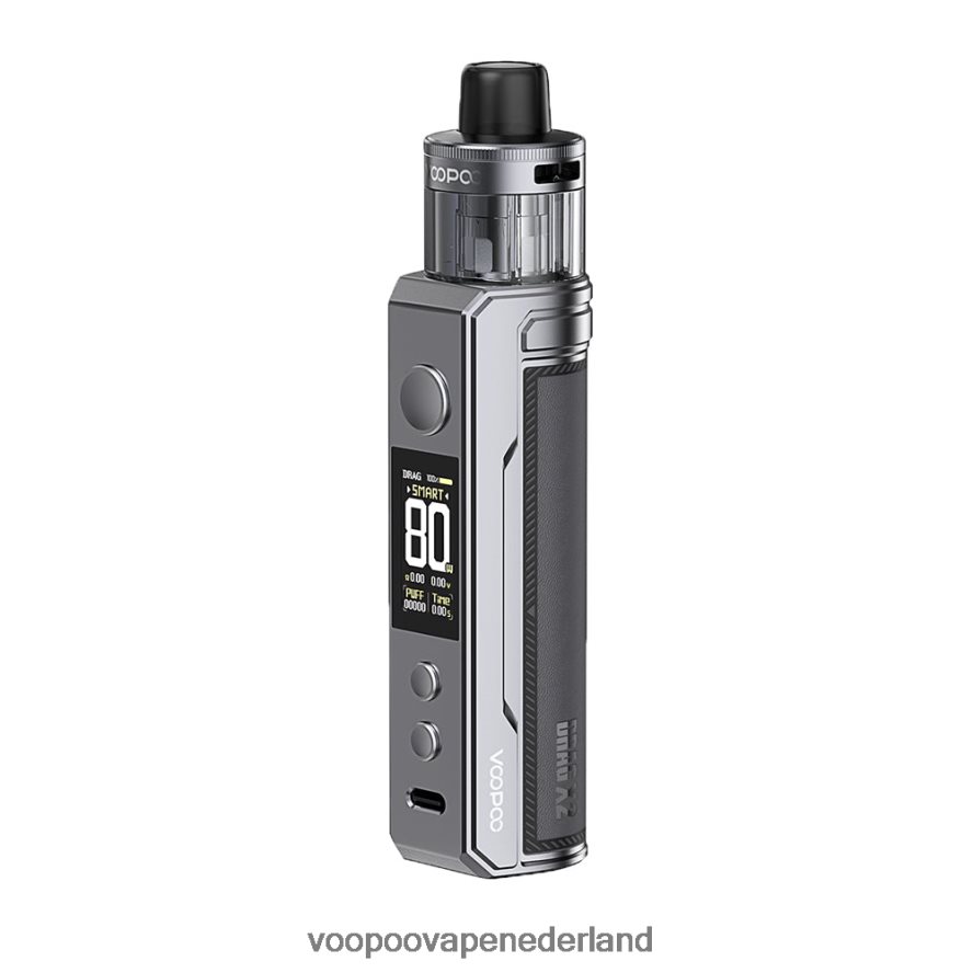 VOOPOO Vape Amsterdam - VOOPOO DRAG X2 pod-mod 064020233 grijs metaal