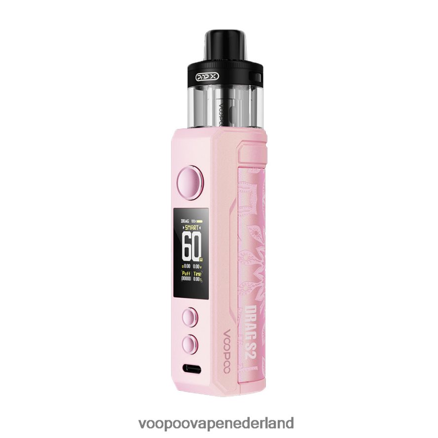 VOOPOO Vape Handleiding - VOOPOO DRAG S2 pod-mod-kit 064020259 gloed roze
