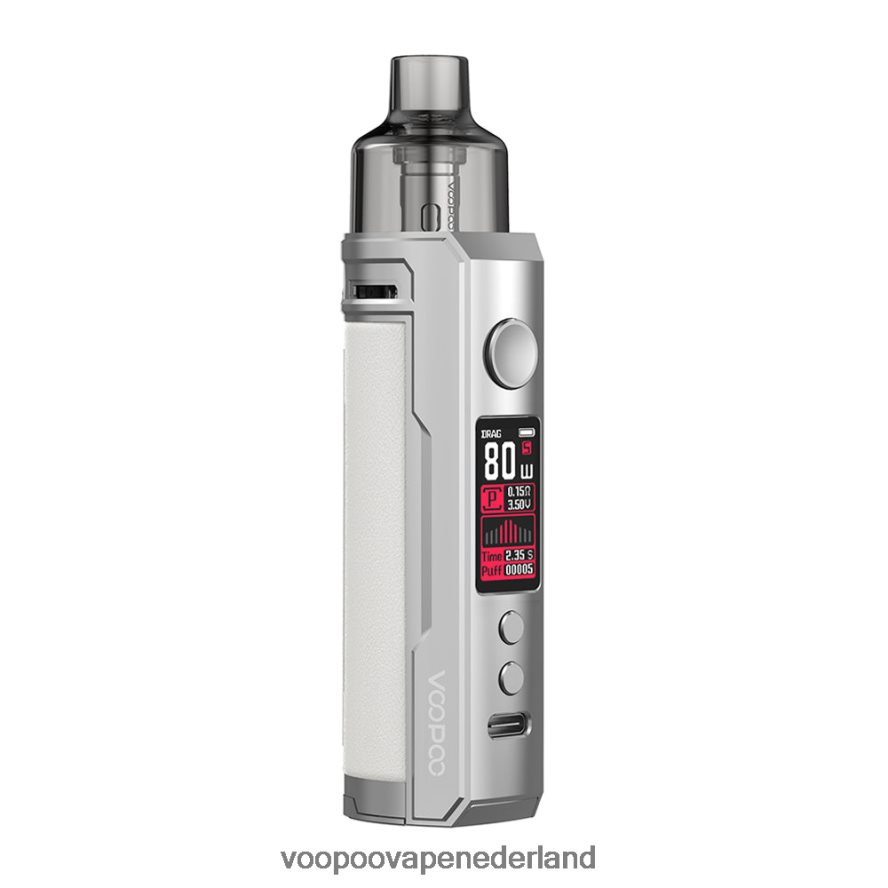 VOOPOO Vape Kopen - VOOPOO DRAG X pod-mod-kit 064020177 Zilverwit