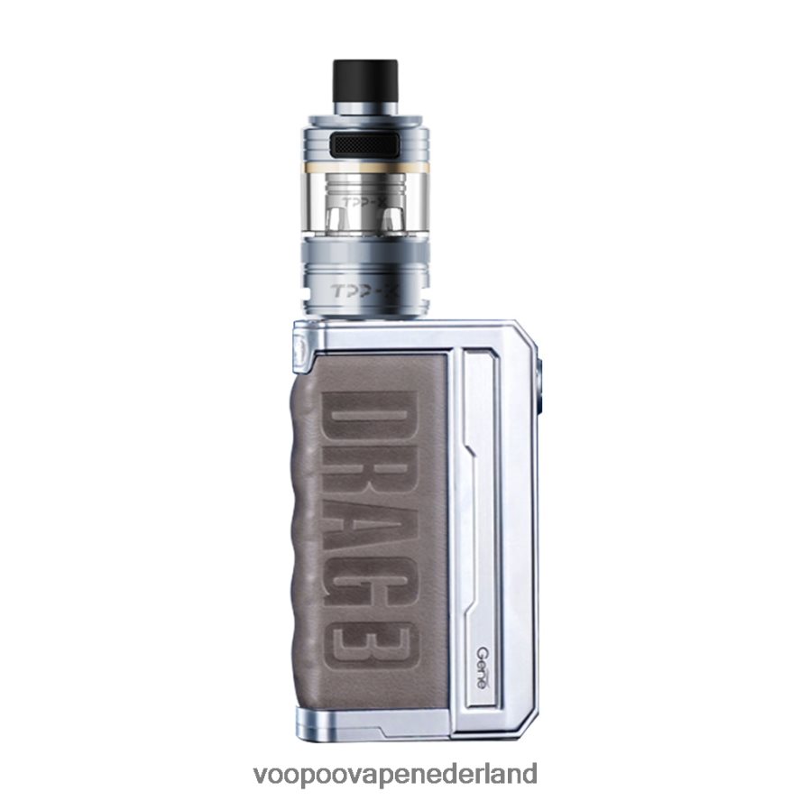VOOPOO Vape Nederland - VOOPOO DRAG 3 TPP X box mod-kit 064020272 zilverschat kalk
