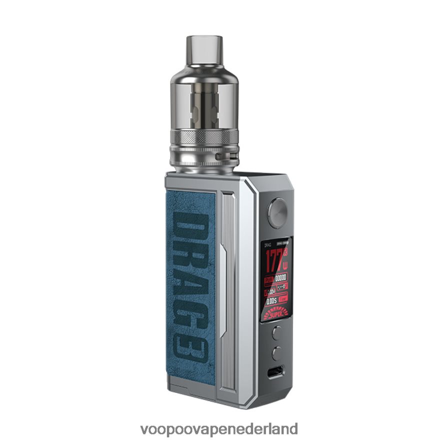 VOOPOO Vape Nederland - VOOPOO DRAG 3 box mod-kit 064020252 Pruisisch blauw
