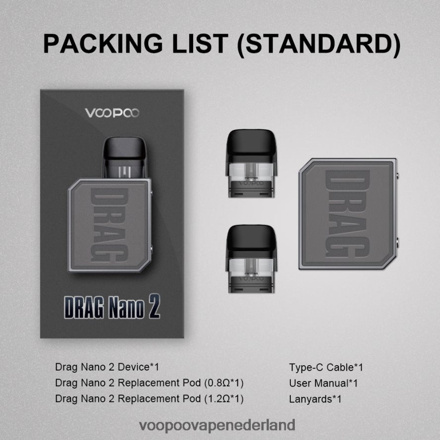 VOOPOO Vape Nederland - VOOPOO DRAG NANO 2 pod-kit 064020152 thee groen