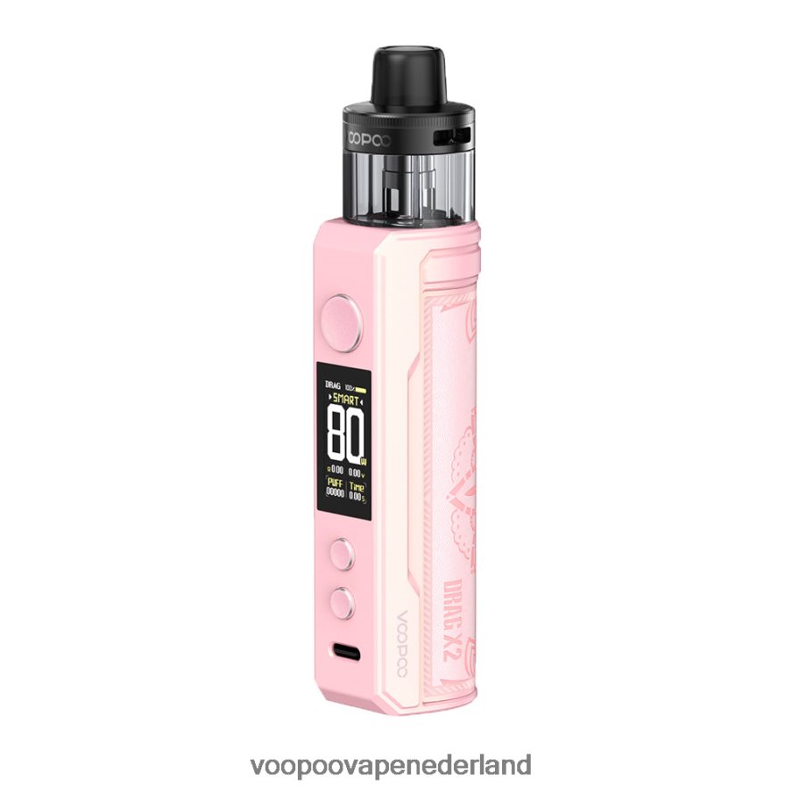 VOOPOO Vape Nederland - VOOPOO DRAG X2 pod-mod 064020232 gloed roze