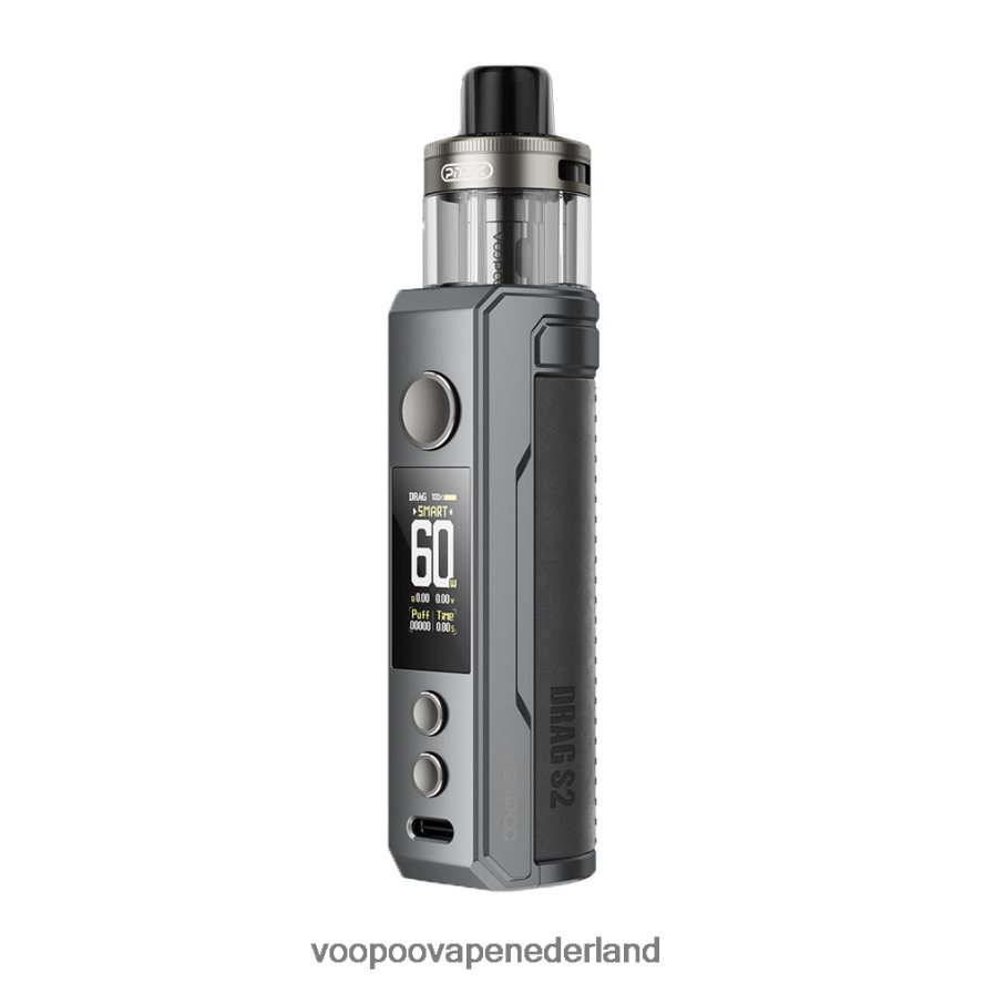 VOOPOO Vape Tank Nederland - VOOPOO DRAG S2 pod-mod-kit 064020260 grijs metaal