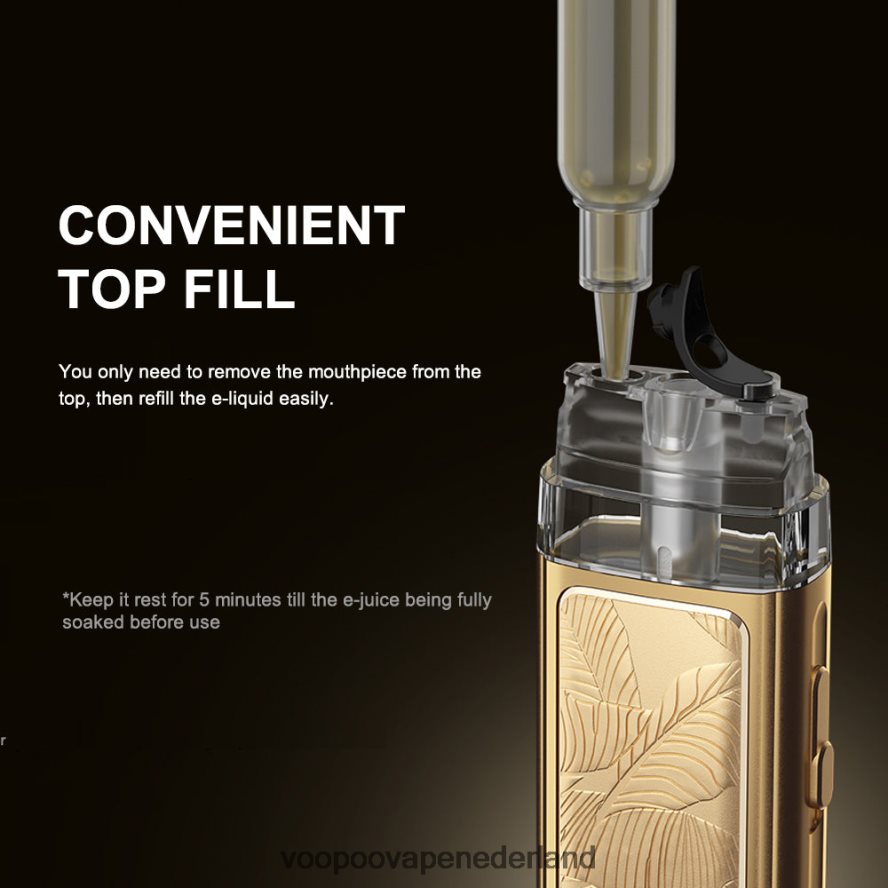 VOOPOO Vape Amsterdam - VOOPOO VINCI POD koninklijke editie 064020343 gouden blad