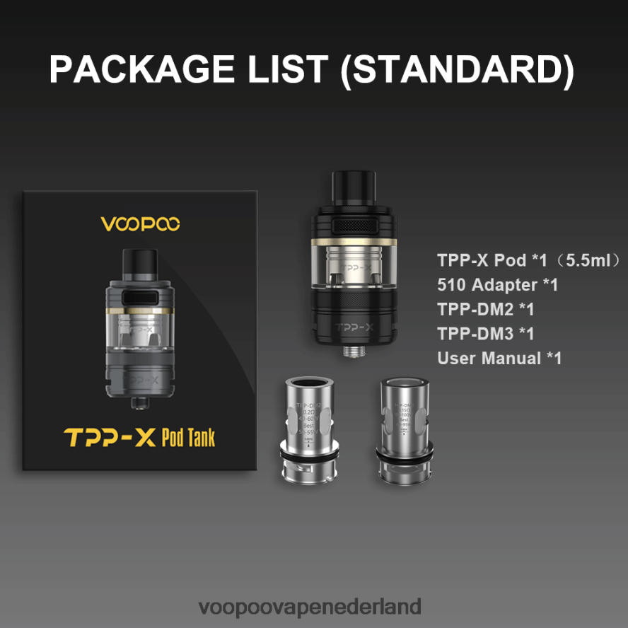 VOOPOO Kopen Nederland - VOOPOO TPP X pod-tank 064020514 regenboog