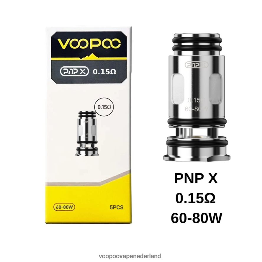 VOOPOO Coils Kopen - VOOPOO PNP spoelen (5 stuks) 064020605 pnp x 0,15 ohm