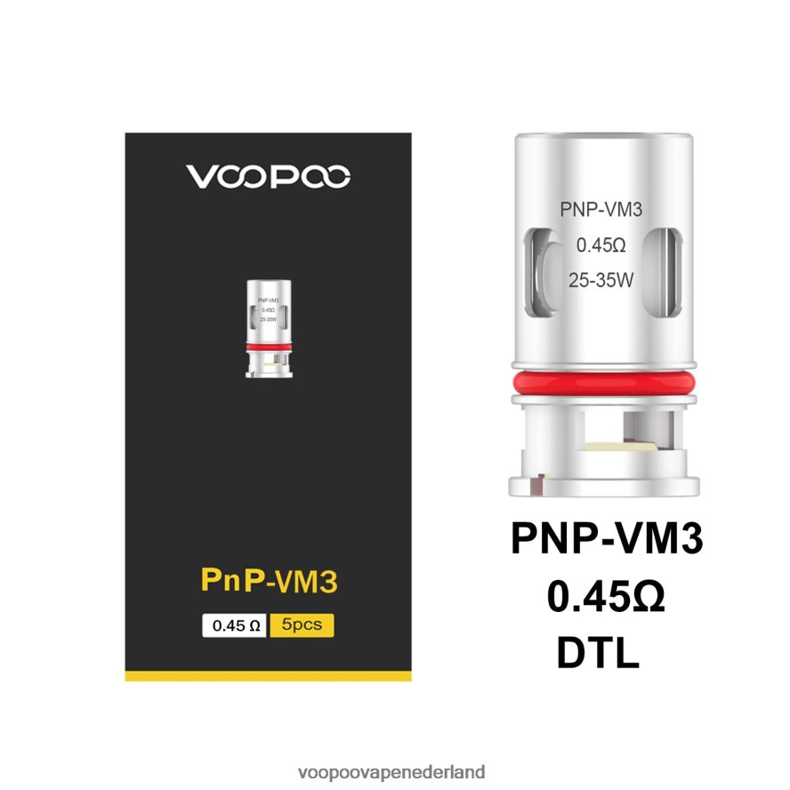 VOOPOO Vape Kopen - VOOPOO PNP spoelen (5 stuks) 064020597 pnp-vm3