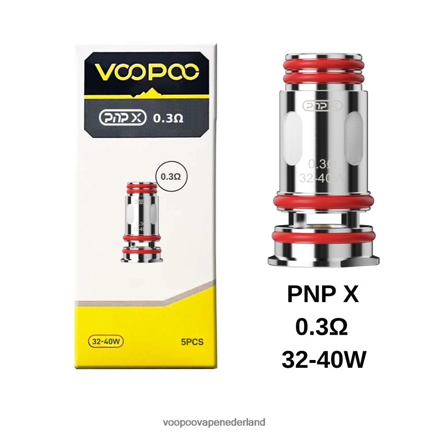 VOOPOO Vape Kopen - VOOPOO PNP spoelen (5 stuks) 064020607 pnp x 0,3 ohm