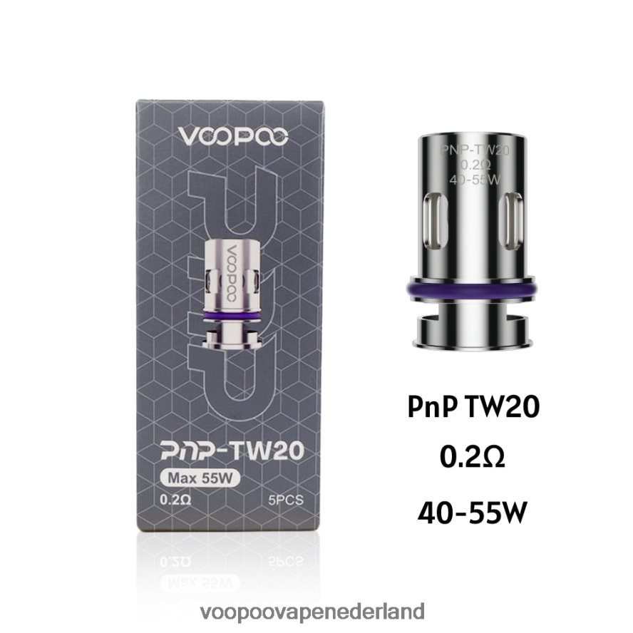 VOOPOO Vape Nederland - VOOPOO PNP spoelen (5 stuks) 064020602 pnp-tw20