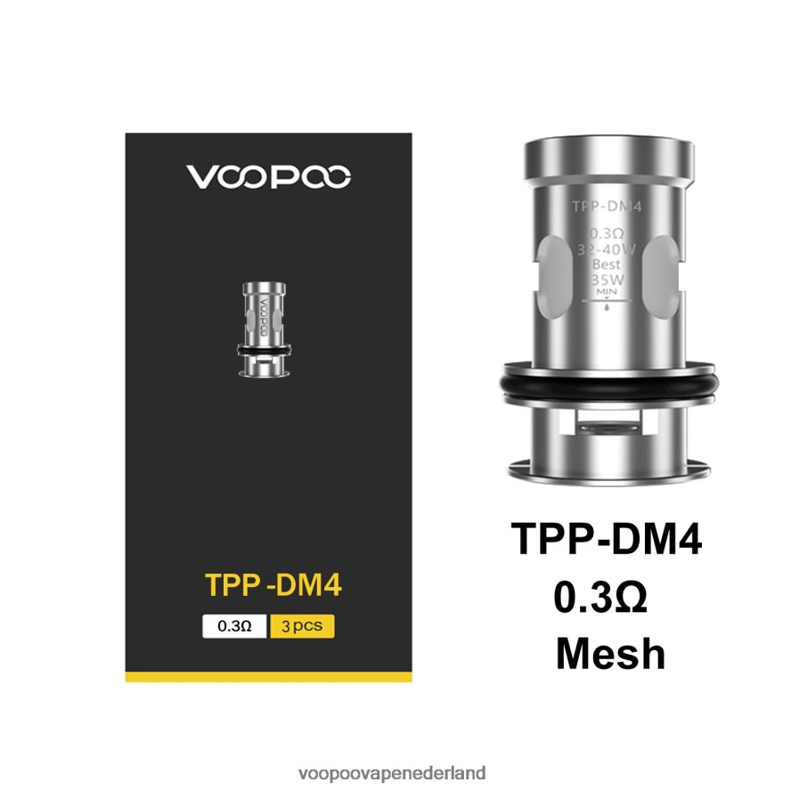VOOPOO Nederland - VOOPOO TPP spoelen (3 stuks) 064020611 tpp-dm4