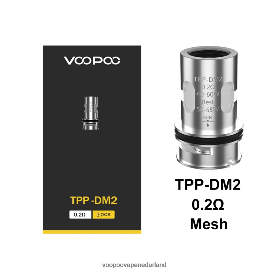 VOOPOO Vape Handleiding - VOOPOO TPP spoelen (3 stuks) 064020609 tpp-dm2